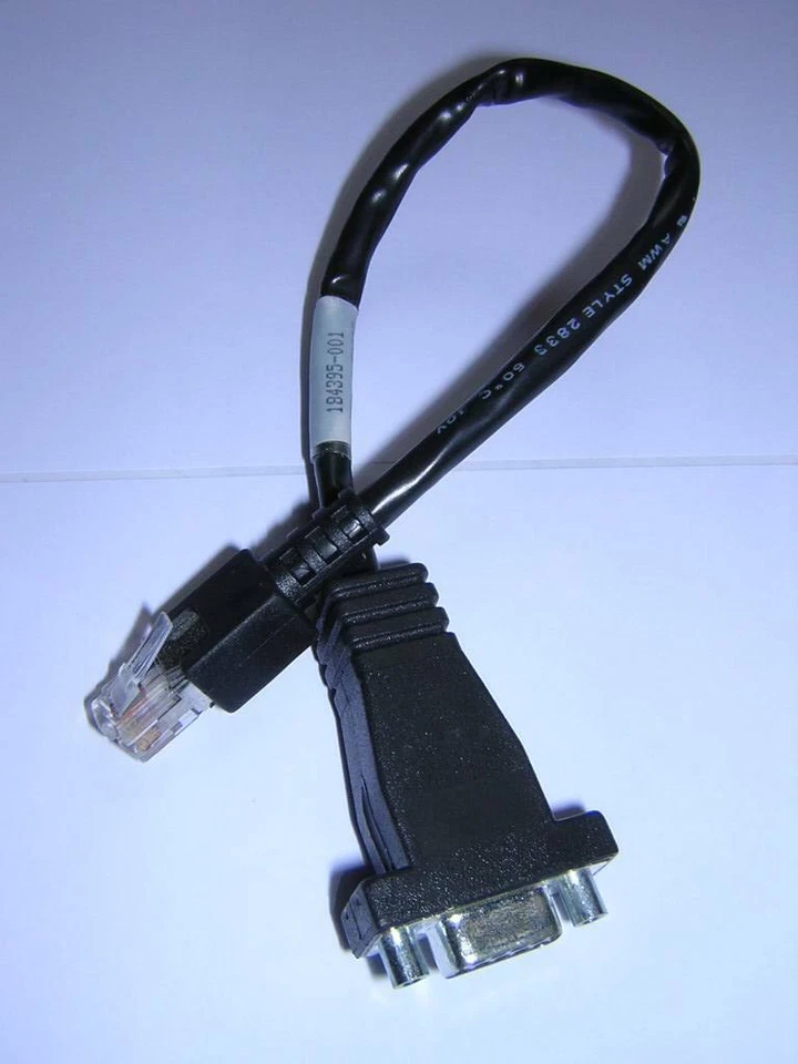 Compaq Token Ring RJ45 to DB9F Cable Deskpro 4100 4000 EN Prolinea 184395-001 - Image 1 of 1