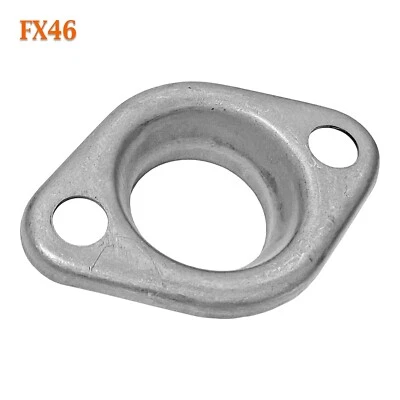 FX46 1 3/4" 1.75" ID Exhaust Flange Formed Oval Mild Steel Repair Replacement - Image 1 of 4
