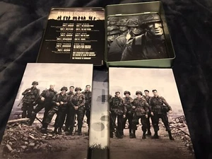 BAND OF BROTHERS DVD 6-Disc Set Tin Box Tom Hanks Steven Spielberg HBO WWII - Picture 1 of 12