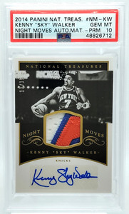 /15 Kenny Walker AUTO PSA 10 2014-15 National Treasures Night Moves PATCH SP Gem