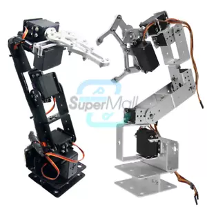 6DOF Mechanical Robotic Arm Clamp Claw Mount Aluminium Robot Arm For Arduino DIY - Bild 1 von 18