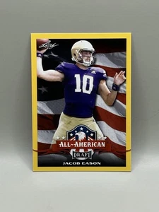 Jacob Eason 2020 Leaf Draft Gold #72 All-American Indianapolis Colts NM B2 - Picture 1 of 6