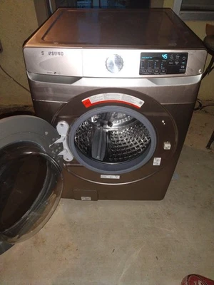 Стиральная машина Samsung, стиральная машина с фронтальной загрузкой, суперскоростная стирка, WF45B6300AW/US, на/или запчасти - Изображение 1 из 4