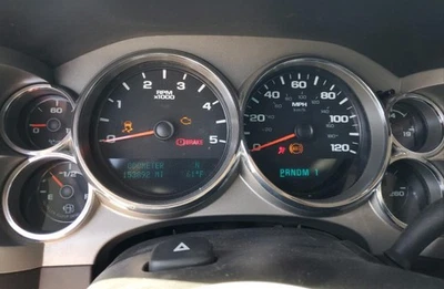 Silverado 2500 2012-2014 OE velocímetro calibre panel 153 k millas Chevrolet Foto 1 de 4