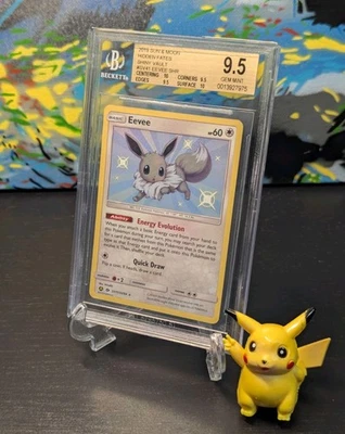 BGS 9.5 GEM MINT ✨ POKEMON EEVEE SUN & MOON HIDDEN FATES SHINY VAULT SV41 🌟 - Image 1 of 3