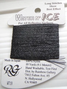 Rainbow Gallery ~ Water n' Ice ~ Needlepoint Thread ~ 100% Nylon ~ WT10 Black - Picture 1 of 3