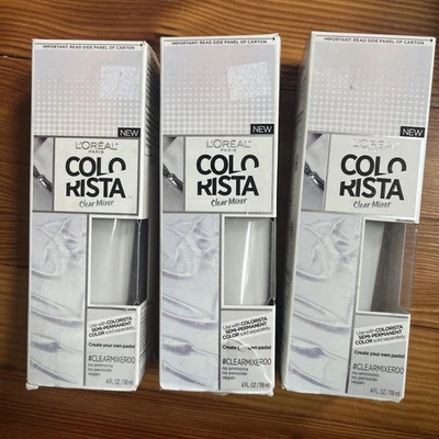 L'Oréal Colorista Clear Mixer 00 No Ammonia, No Peroxide, Vegan Lot of 3 - Image 1 of 4