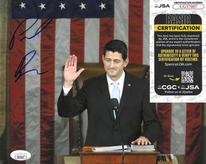 Paul Ryan Signed 8x10 Photo w/ JSA COA #CG37007 Speaker of the House Mitt Romney - Picture 1 of 2