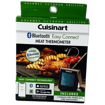 Cuisinart Bluetooth Fácil Conexión Doble Sonda Carne Termómetro Temperatura Preestablecida Foto 1 de 4