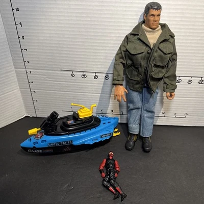 "Lote mixto vintage GI Joe & Red Ninja Plus Barracuda Submarine" Foto 1 de 4