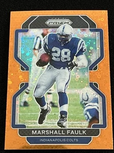 2021 Panini Prizm - Marshall Faulk #31 Orange Disco Prizm - Bild 1 von 2
