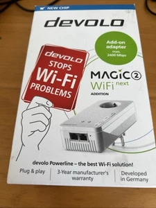 WTYCZKA EU Devolo Magic 2 WiFi Next Add-On powerline adapter dual LAN MT3056 - Zdjęcie 1 z 3