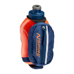 Nspire by Nathan Single Handheld Water Bottle 12 Fluid Ounces Blue/Orange