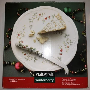 BANDEJA DE QUESO PFALTZGRAFF WINTERBERRY con rebanadora - Imagen 1 de 5