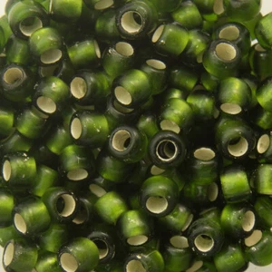 8/0 TOHO ROUND Silver Lined Frosted Olive Seed Bead (8g) - Picture 1 of 1