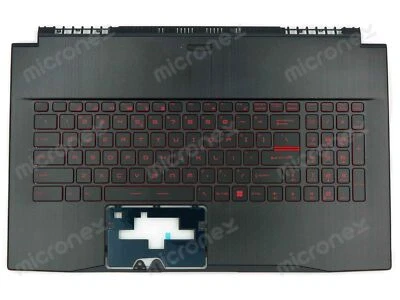 FOR MSI GF62 8RC 8RD 8RE 8RCS Palmrest Keyboard LED US-International black - Image 1 of 2