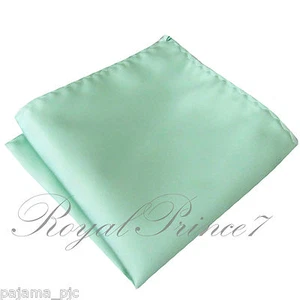 Hankie Hankie Bolsillo Cuadrado Hanky Verde Pastel Como Nuevo 100 V - Imagen 1 de 1