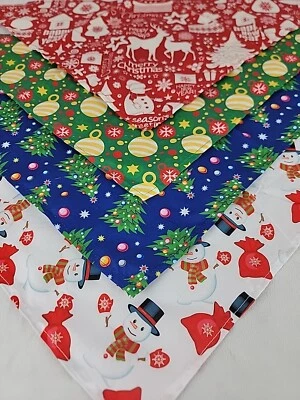 Pañuelo decorativo flexible para perro de Navidad babero medias muñeco de nieve reno Foto 1 de 4