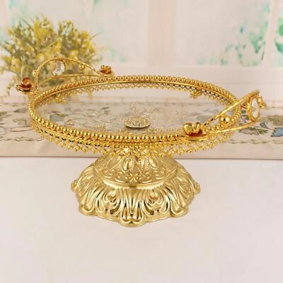 Glass Plate Decoration Tray Serving Tray for Wedding coffee Table - Image 1 of 4