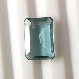 Emerald Cut Blue Aquamarine Santa Maria Faceted Natural Loose Gemstone 2.30 CTS - Picture 1 of 6