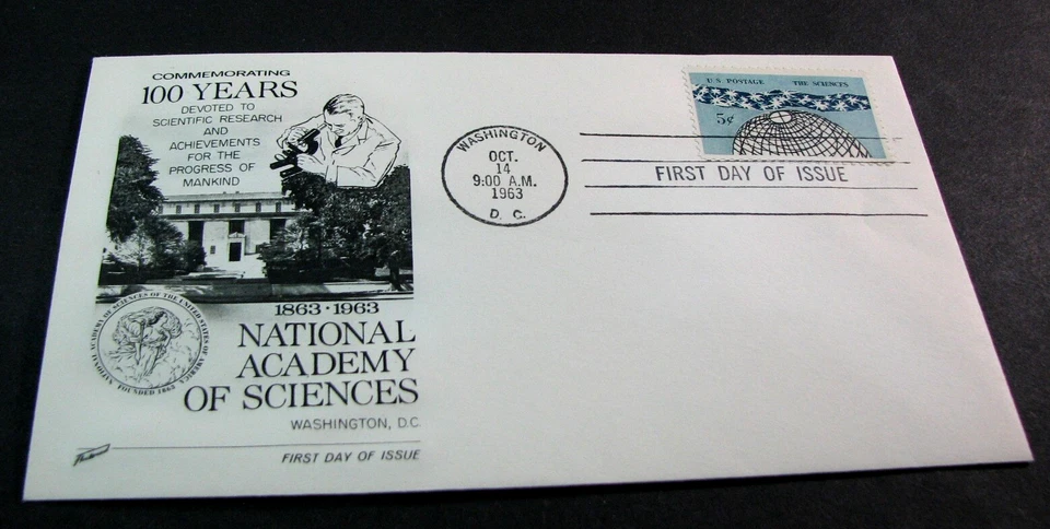 US Stamp FDC Scott# 1237 National Academy of Sciences 1963 Used PL60 - Image 1 of 1