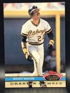 1991 Topps Stadium Club Charter Member PIRATES  Barry Bonds Free shipping