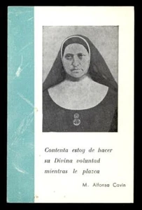 santino-holy card S.D. ALFONSA CAVIN - Picture 1 of 1