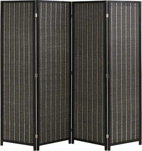 Bamboo Room Divider Folding Privacy Screen 4 Panel Room Divider for Living Room - Picture 1 of 23