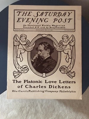 The Saturday Evening Post Magazine- June 15, 1901- Charles Dickens good shape - Image 1 of 4