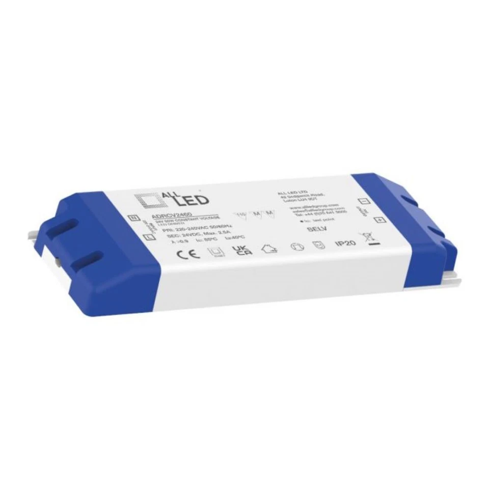 ALL LED 24V DC Constant Voltage  LED Driver 60W DRIVE24- ADRCV2460 - Image 1 of 1