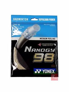 Yonex Nanogy 98 Badminton String Set 0.66mm - Gold
