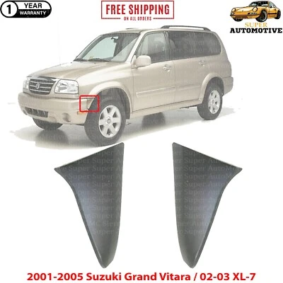 Juego de embellecedores de parachoques delantero para Suzuki Grand Vitara 2001-2005 / 02-03 XL-7 Foto 1 de 4