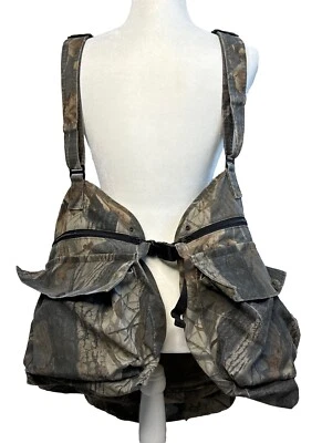 Tactical Vest Overalls Hunting Realtree Hardwood Camo Turkey Vest Seat XL - Image 1 of 4