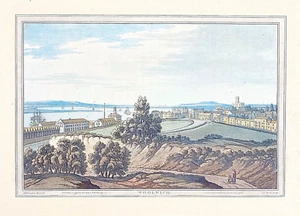 London View of Woolwich aguatinta original por Farington & Stadler 1793 - Imagen 1 de 6