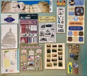 Lot of WASHINGTON DC Stickers, Die Cut! Reminisce, Recollections, Etc - Picture 1 of 3