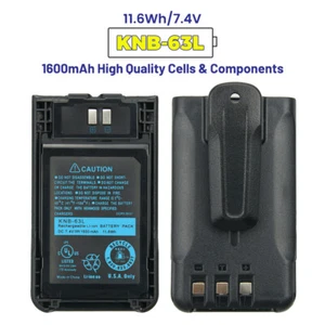 2PC KNB-63L KNB-65L Bateria wymienna 1600mAh do Kenwood TK-2000K TK-3000 - Zdjęcie 1 z 12