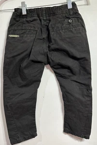 Diesel Boys Chino  Black Pants size 5 adjustable waist - Picture 1 of 8