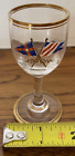 Antique New York Yacht Club Glass Painted Enameld Burgee Sherry Sized C 1920's