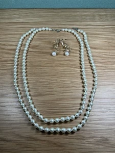 Pair Of 24 inch MARKS & SPENCER Quality Simulated Pearl Necklaces - Picture 1 of 5