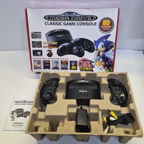 Boxed Sega Megadrive Console Mini Classic 80 Games 2 Wireless Controllers VGC