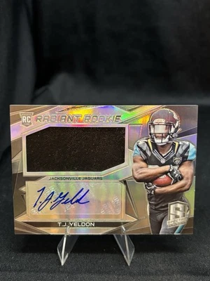 TJ Yeldon 2015 Spectra Radiant Rookie Patch Auto /75 #RRMS-TJY Jaguars RPA RC - Image 1 of 2