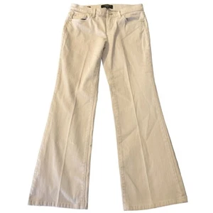 Talbots Jeans Women 0P Petites Solid White Bootcut Stretch Light Academia Casual - Picture 1 of 20