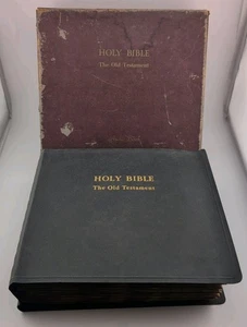 Holy Bible KJV Complete Old Testament 16 1/2 RPM 26 Records Audio Books 1953 - Picture 1 of 9