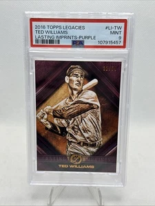 2016 Topps Legacies #LITW Ted Williams /50 (Purple Lasting Imprints) (PSA 9) - Picture 1 of 2