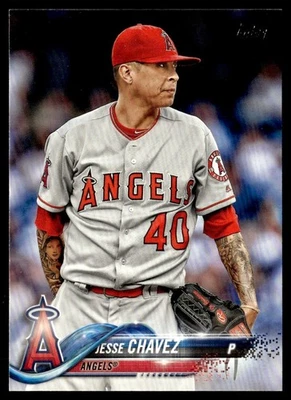 2018 Topps Jesse Chavez Los Angeles Angels #390 - Image 1 of 2