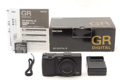 RICOH GR DIGITAL IV 10.4MP Black Compact Digital Camera From JAPAN [MINT]  - Image 1 of 4