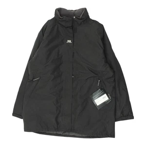 Chaqueta acolchada Helly Hansen | Abrigo de diseñador para exteriores 3XL negro vintage para mujer - Imagen 1 de 5