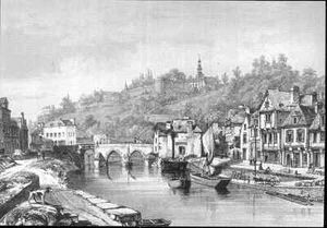DINAN - Lithographie de Benoist - Le vieux port .... (D6916) - Imagen 1 de 1