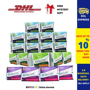 (232 Pads) Winalite Winion Sanitary Napkin Anion 10 Day 5 Pantiliner 4 Overnight - Picture 1 of 12