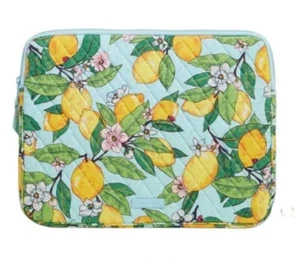 Vera Bradley Laptop Sleeve Lemon Grove - Picture 1 of 1